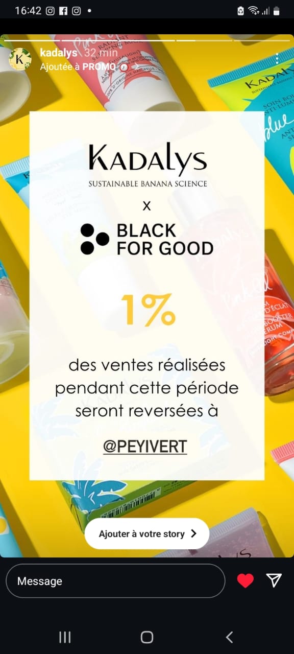 black for good Kadalys 1%